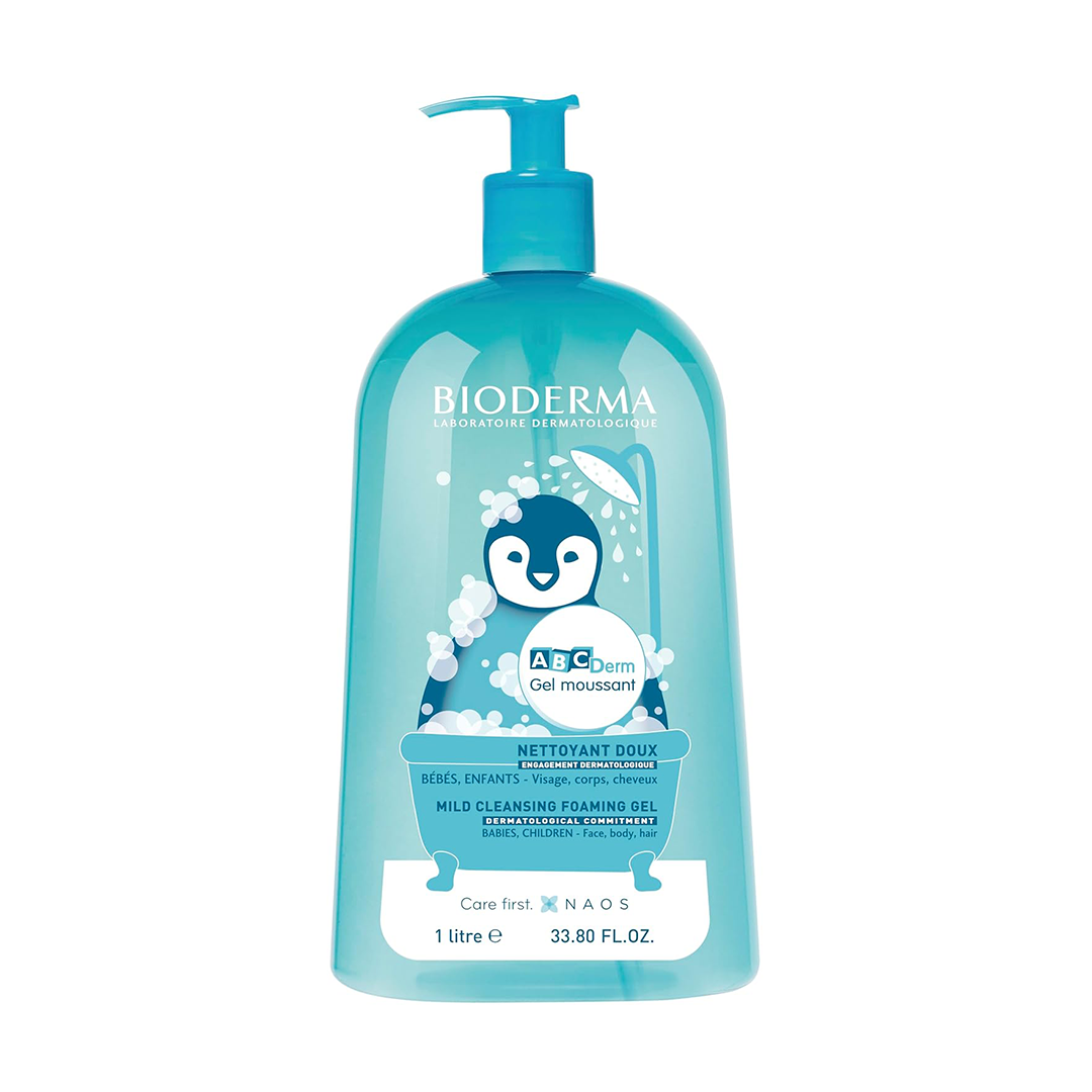 Bioderma ABCDerm Foaming Gel Baby Wash Gentle Cleanser for Delicate Skin of Children