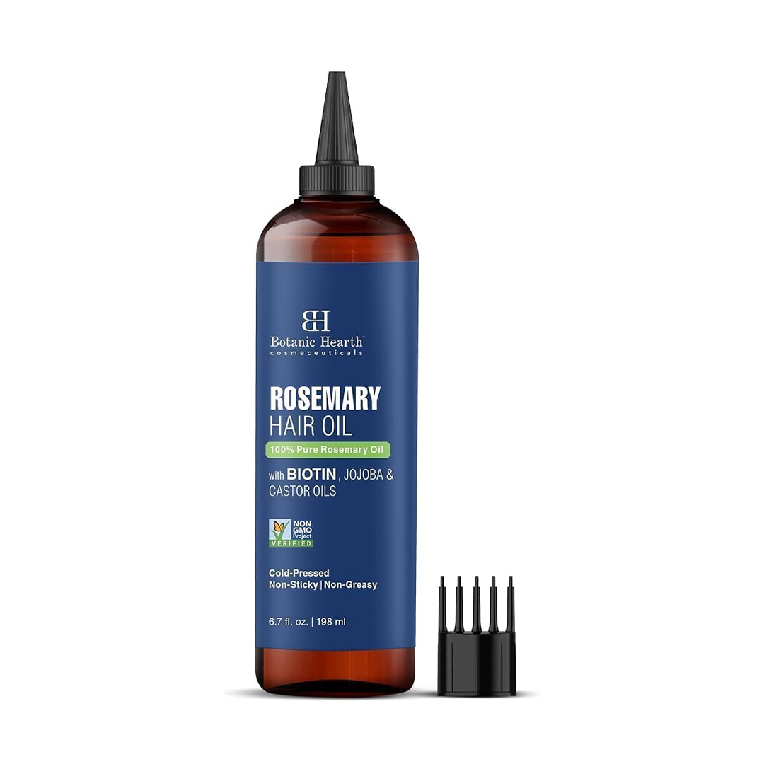 Botanic Hearth Rosemary Hair Oil with Biotin, Jojoba & Castor Oils