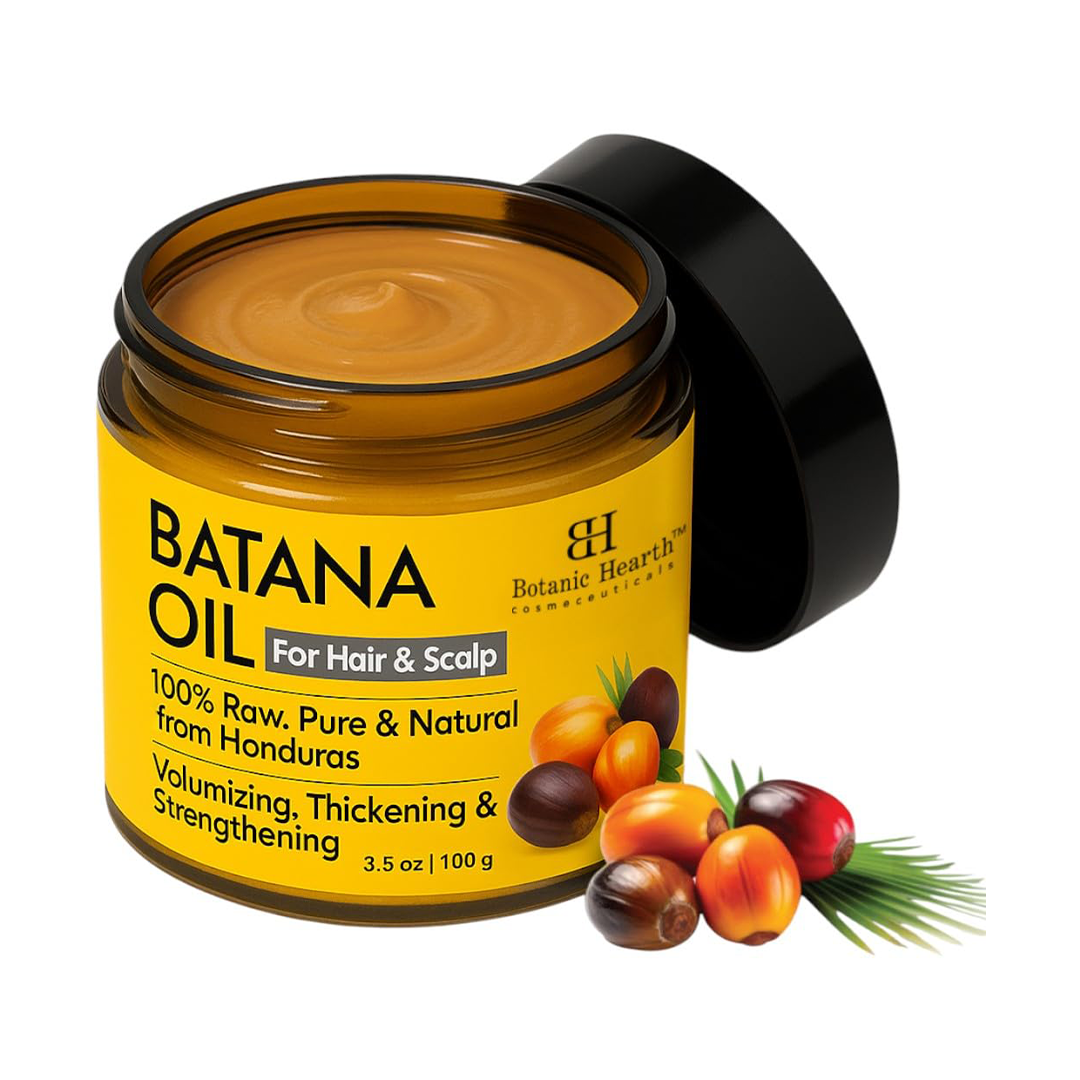 Botanic Hearth Batana Oil for Hair Growth 100g Organic Unrefined Batana Butter for Hair Loss Repair and Thickness for Men and Women