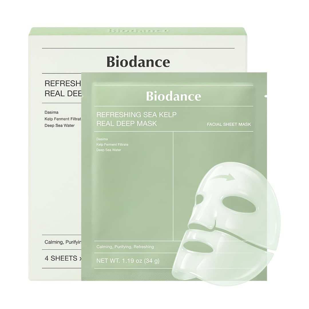 BIODANCE Refreshing Sea Pole Hydrogel Mask Soothing & Sebum Control (4 Pack)