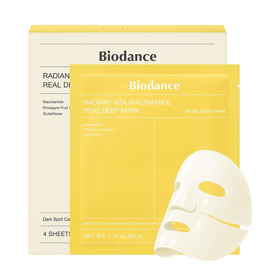 BIODANCE Radiant Vita Niacinamide Hydrogel Mask Tone & Texture Refining Overnight Mask