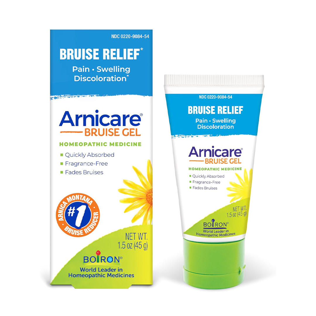 Boiron Arnicare Bruise Gel 1.5 oz Pain Relief Gel for Bruising Swelling and Discoloration from Injury Fast Absorbing Formula