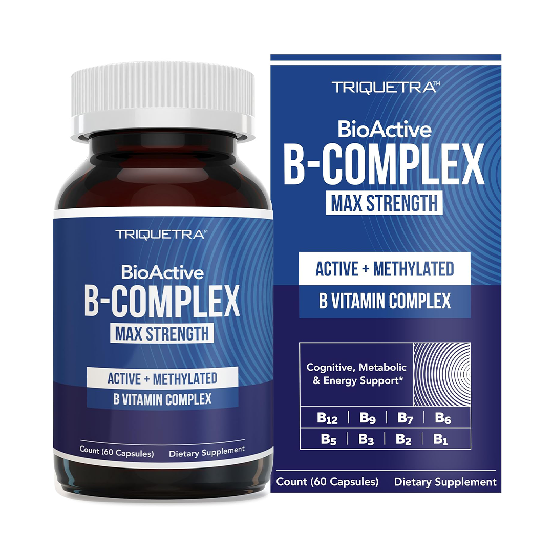 BioActive Vitamin B Complex ƒ?? Methylated B Vitamins with Methylfolate, Active B12 Forms, BenfoPure?? B1 & Pantesin?? B5 for Energy & Metabolism Support
