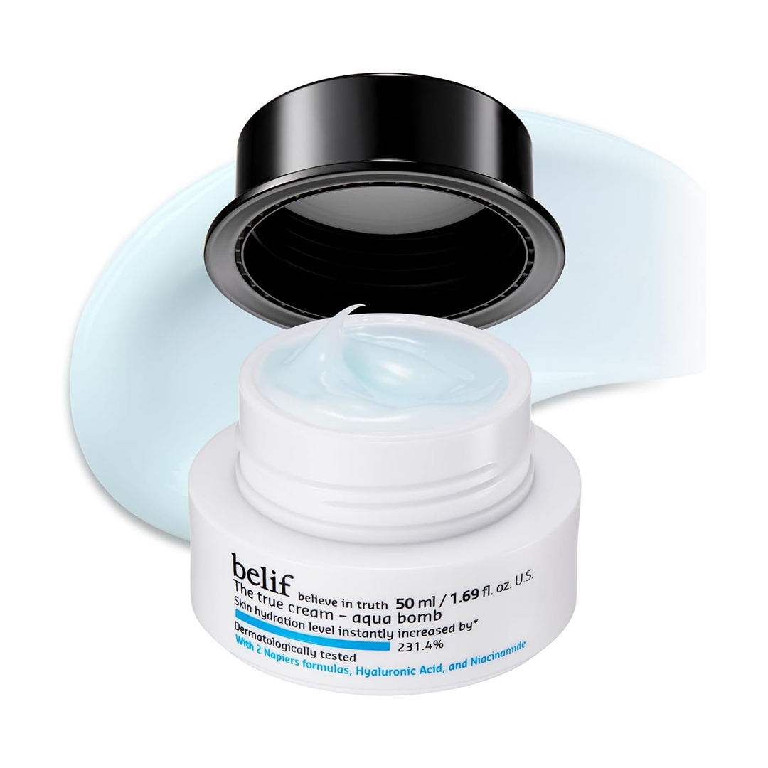 belif Aqua Bomb Moisturizer Niacinamide Hydrating Gel Cream with Hyaluronic Acid