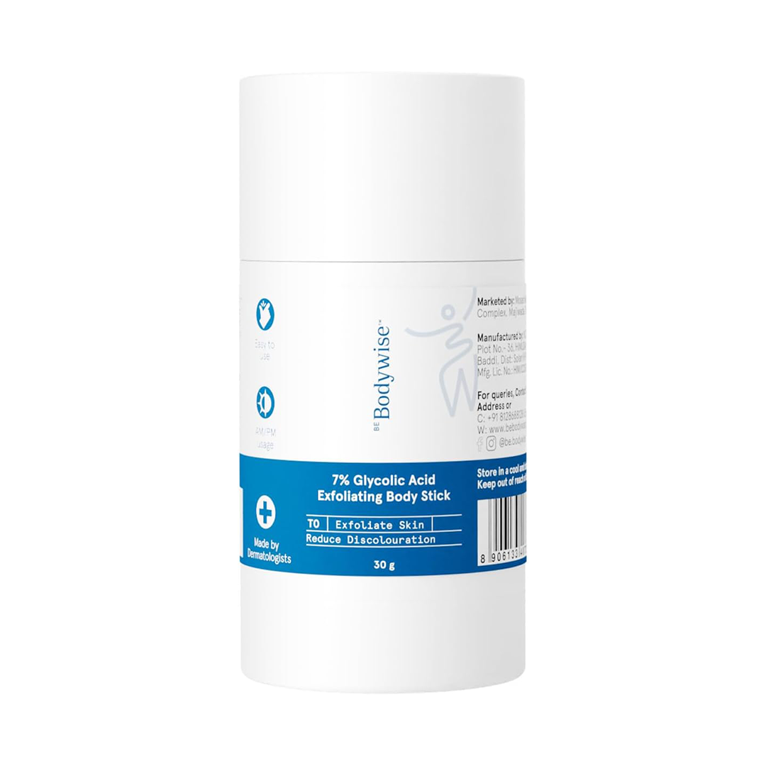 Be Bodywise 7% Glycolic Acid Body Stick ƒ?? Exfoliates Bumps & Ingrown Hair 30g