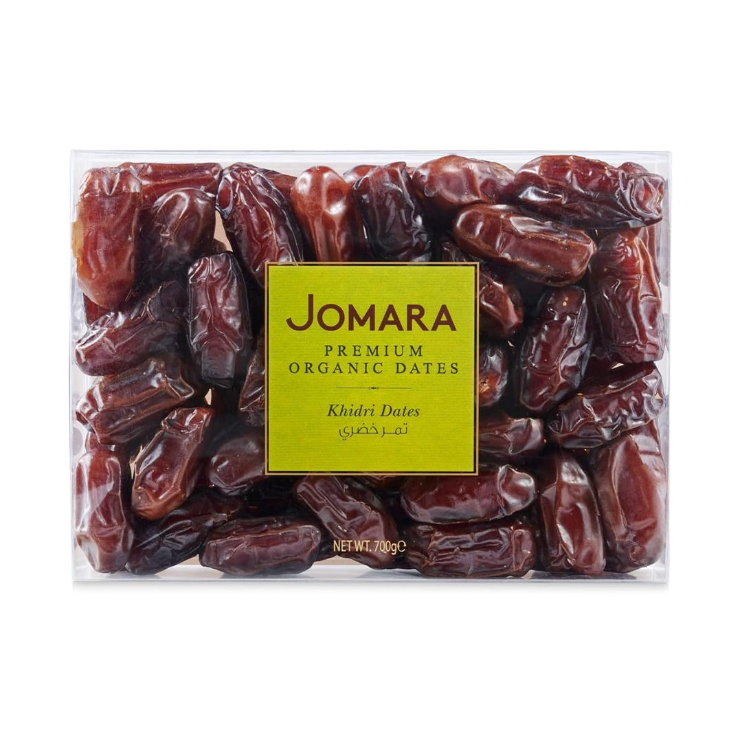 Jomara Organic Khidri Dates 700g Premium Organic Dates Natural Sweet Fruit Snack