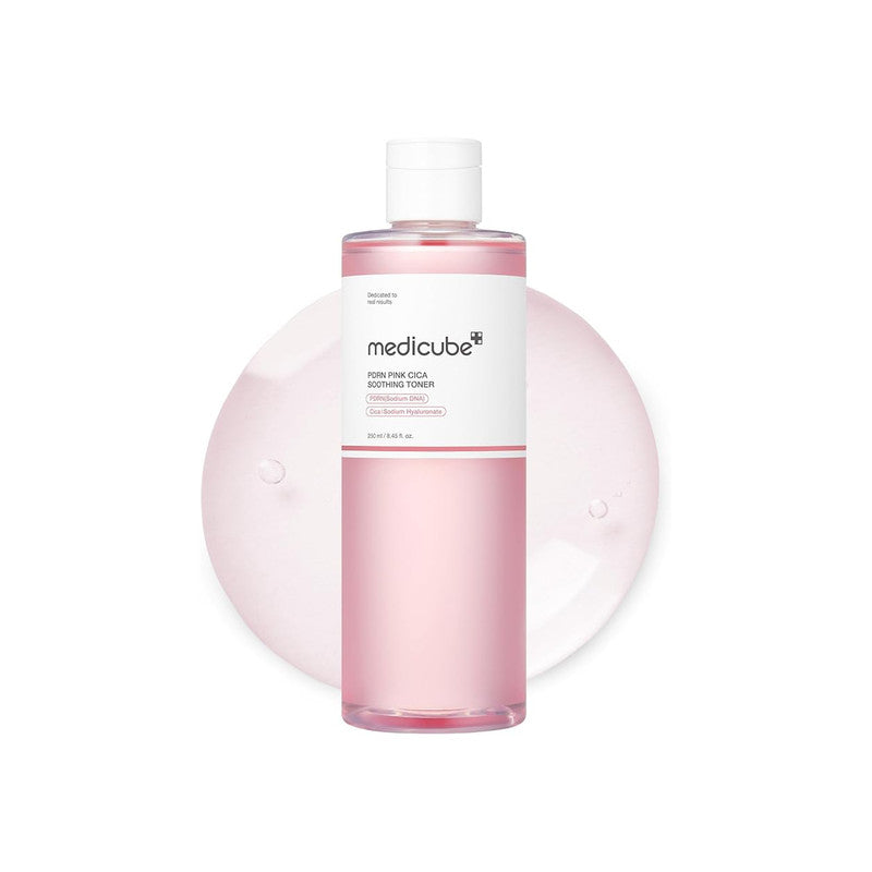 Medicube Salmon DNA PDRN Pink CICA Toner Soothing Glow & Skin Barrier Care 250ml