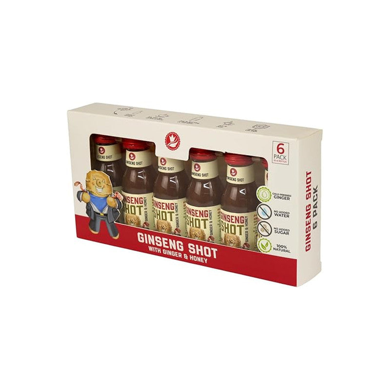 Ginseng Ginger Honey Lemon Juice Shot Pack of 6