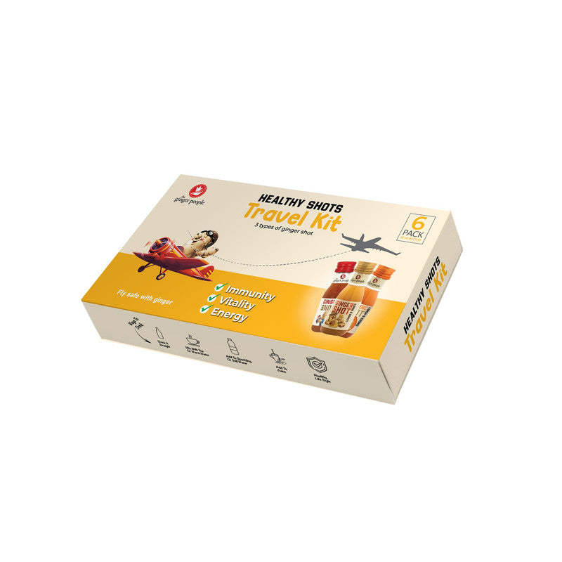 The Ginger People Travel Kit Ginger Shot Collection Pack of 6