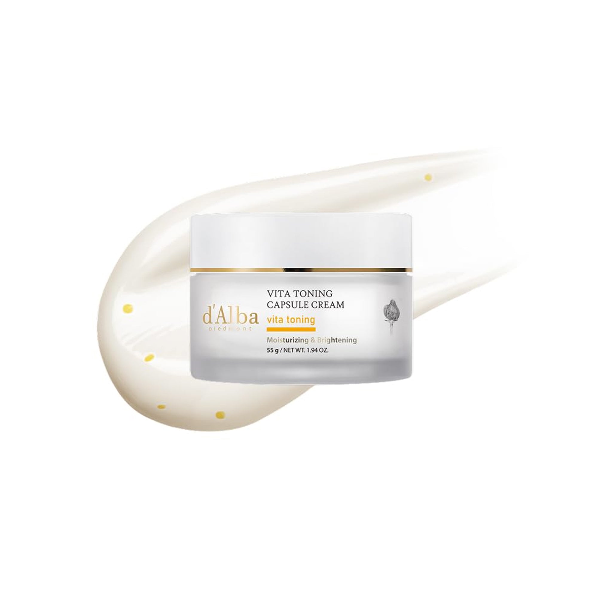dalba Piedmont Vita Toning Capsule Cream Deep Hydration Glass Skin Moisturizer, 1.94 oz