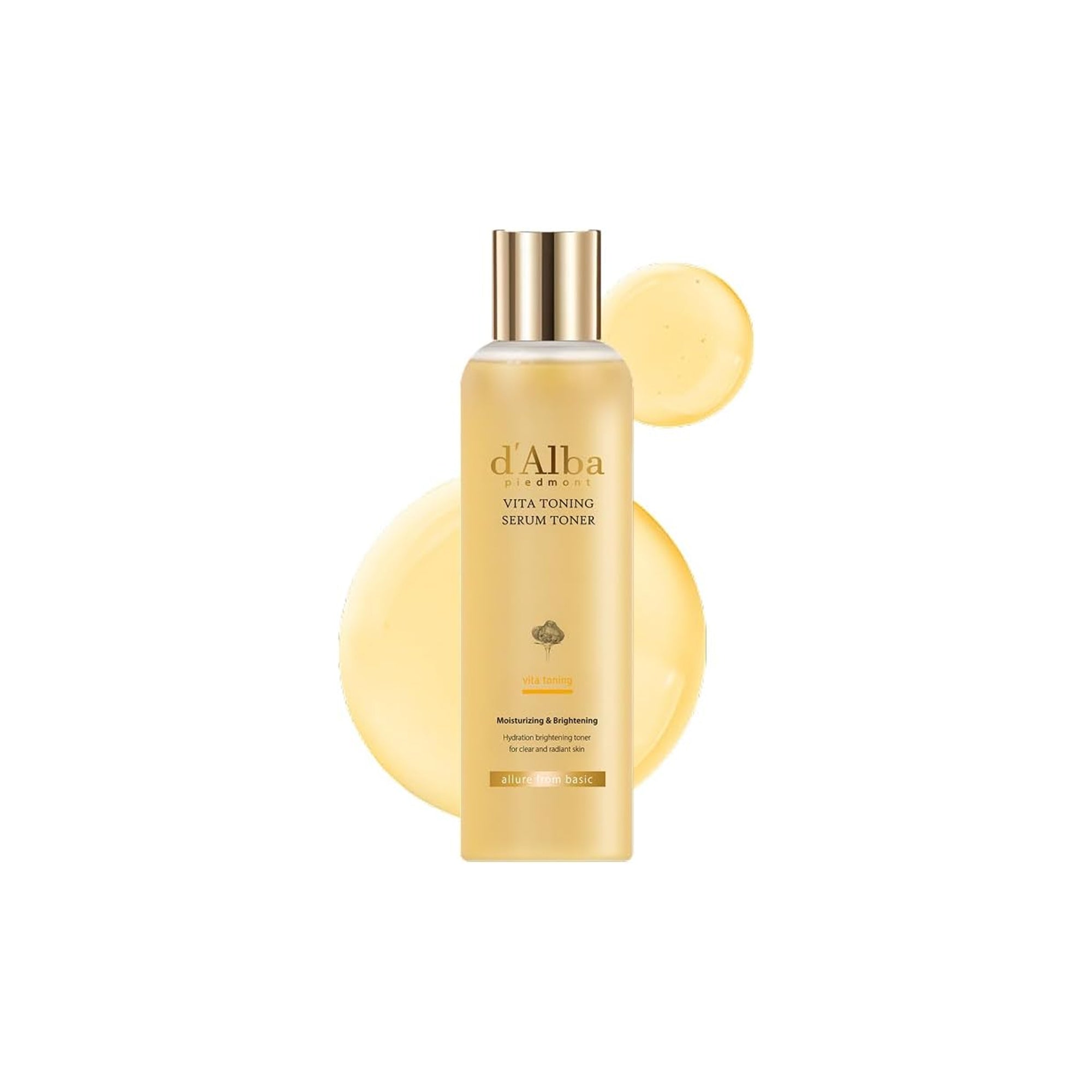 dƒ??alba Piedmont White Truffle Vita Toning Serum Toner ƒ?? Glass Skin Hydration, 6.09 oz