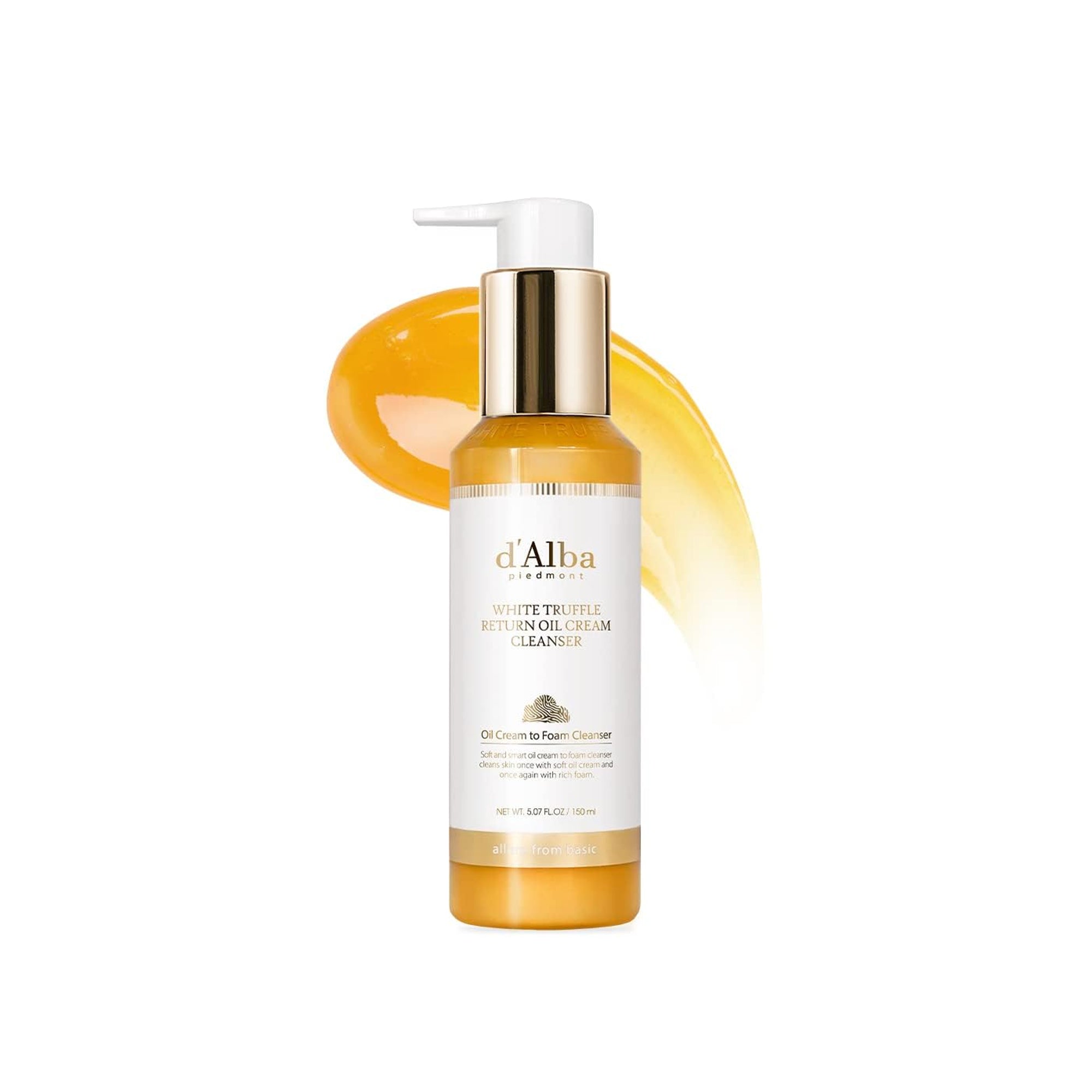 dalba Piedmont White Truffle Oil Cream Cleanser Vegan 1-Step Makeup & Sebum Remover