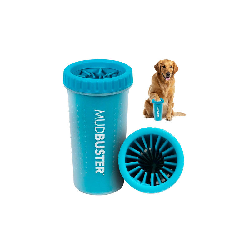Dexas MudBuster Portable Dog Paw Cleaner Large Blue