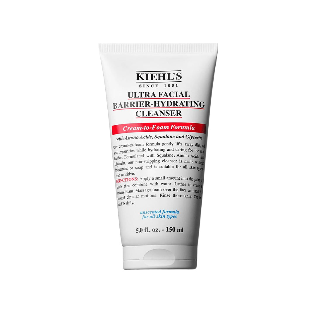 Kiehl's Ultra Facial Barrier-Hydrating Cleanser – Cream-to-Foam Face Wash (150 ml)