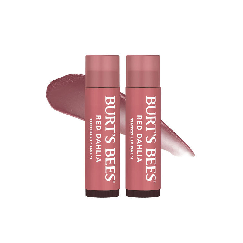 Burt Bees Red Dahlia Tinted Lip Balm Duo 2 Pack