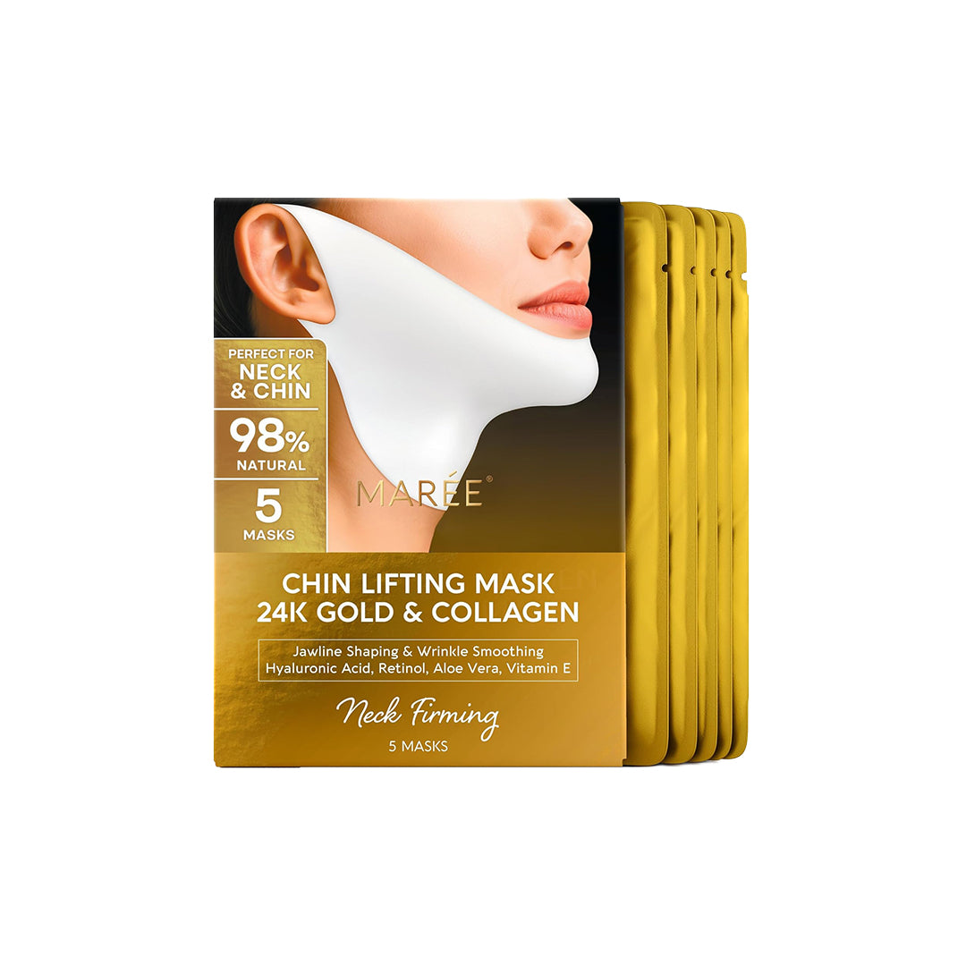 MAREE V Line Lifting Mask – 24K Gold & Collagen (5 Masks)