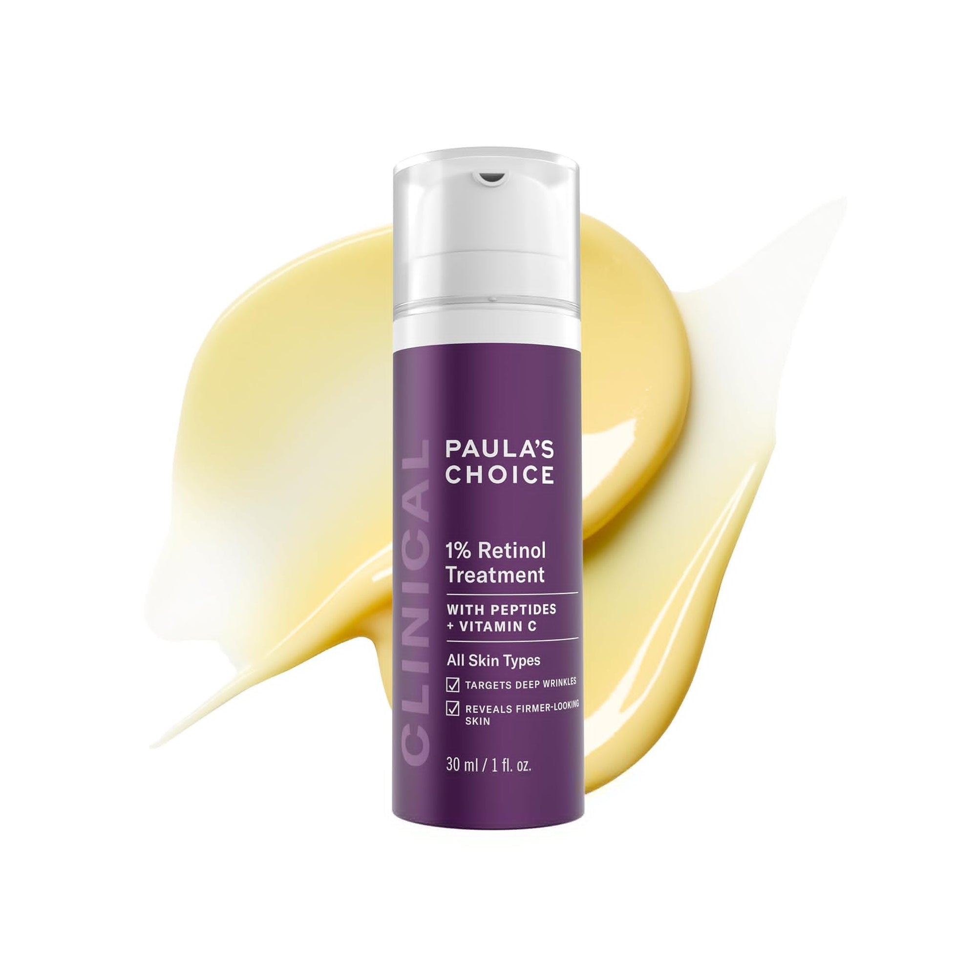 Paulaƒ??s Choice 1% Retinol Face Treatment ƒ?? Anti-Aging Serum with Vitamin C & Peptides