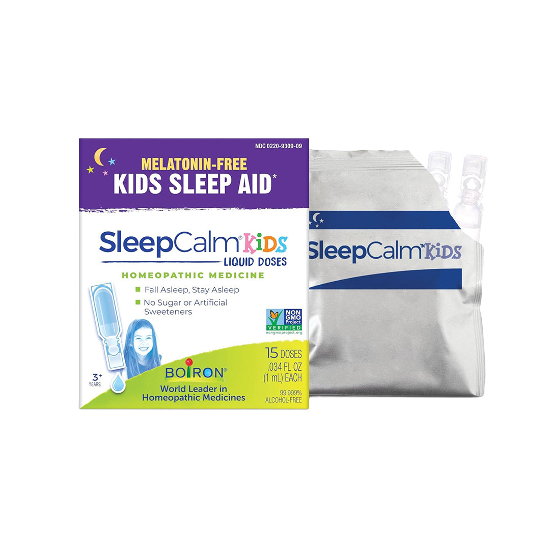 Boiron SleepCalm Kids Liquid Doses Sleep Aid for Deep, Relaxing, Restful Nighttime Sleep - Melatonin-Free and Non Habit-Forming - 15 Count (Pack of 1)