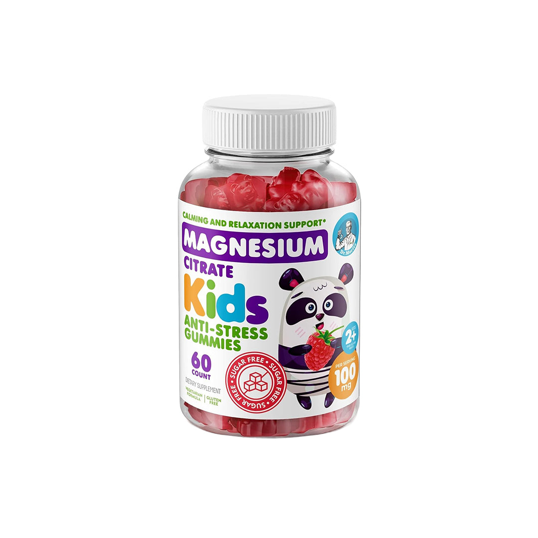 DR. MORITZ Kids Magnesium Gummies Sugar-Free - Calm Magnesium Gummies Supplement for Children, Sugar-Free Magnesium Calm Chews for Kids & Adults