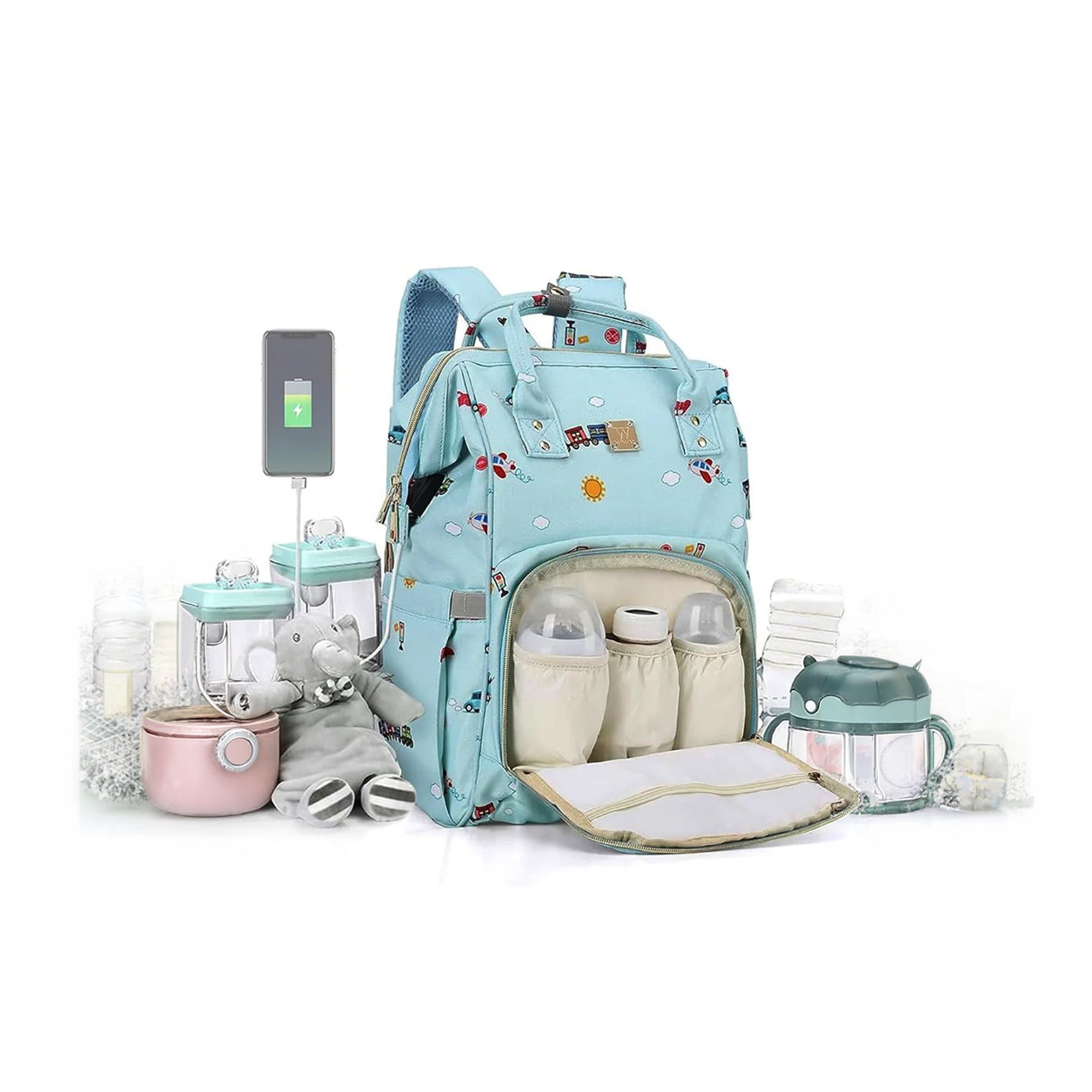 CAMILLEMMA – Diaper Bags Backpack for Mom & Dad – Maternity Nappy Baby Care Bag