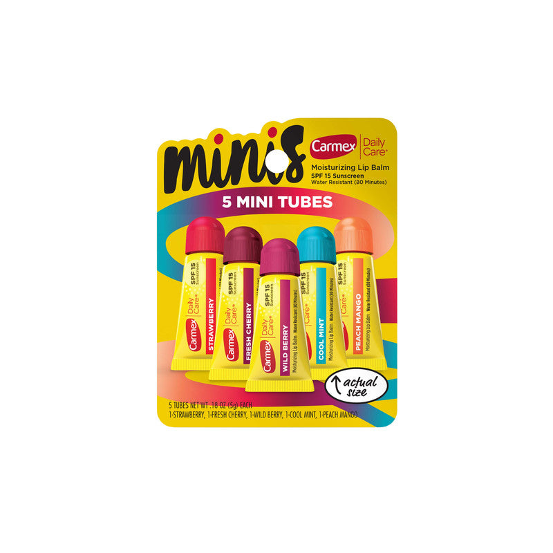 Carmex Daily Care Minis Lip Balm SPF 15 Variety Pack
