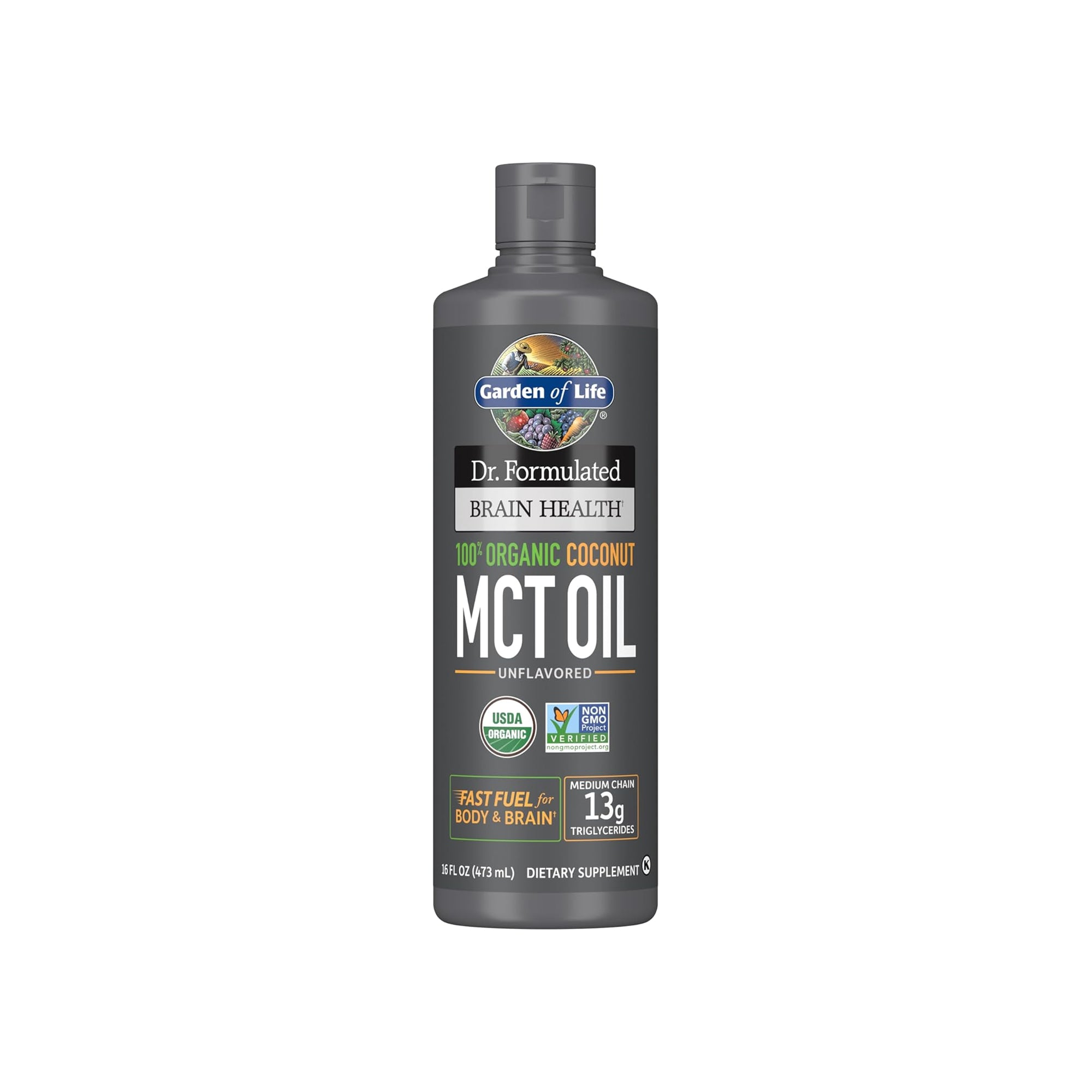 Garden of Life Dr. Formulated Organic MCT Oil ƒ?? Brain & Energy Fuel, 16 fl oz