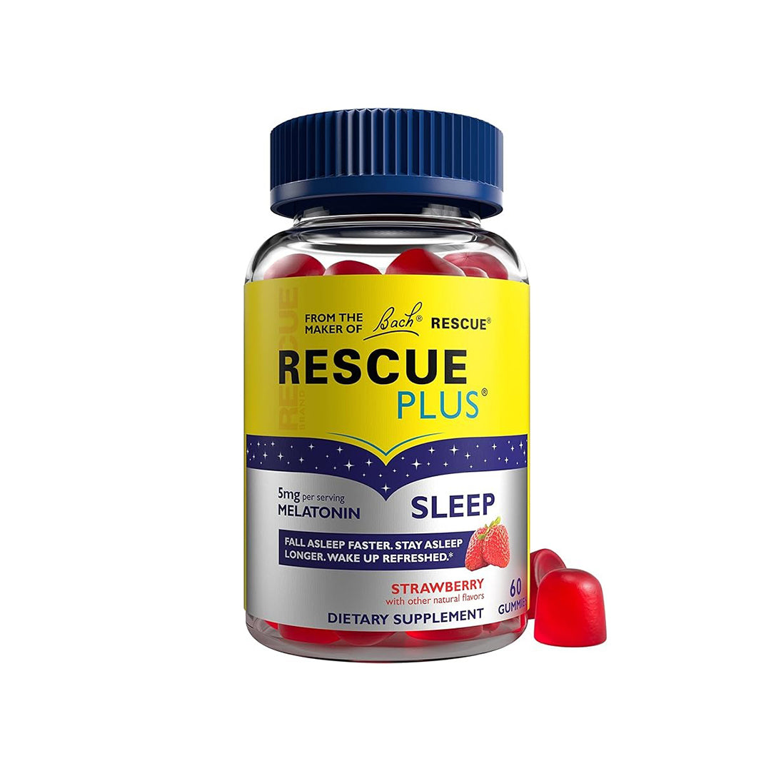 RESCUE - Plus Sleep Gummies, Strawberry,60 Count