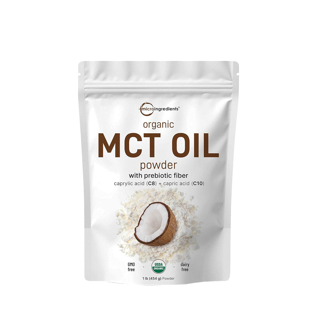 Micro Ingredients Organic MCT Oil Powder,1lbs (454g)