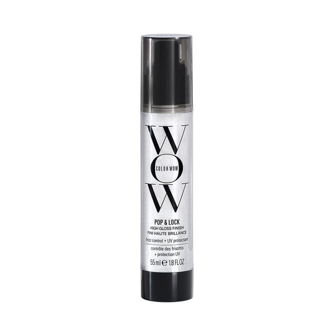 Color Wow Pop + Lock Frizz Control + Glossing Serum – Anti-frizz serum with heat protection; Seals split ends; Moisturises; Silkens and shines dull,...