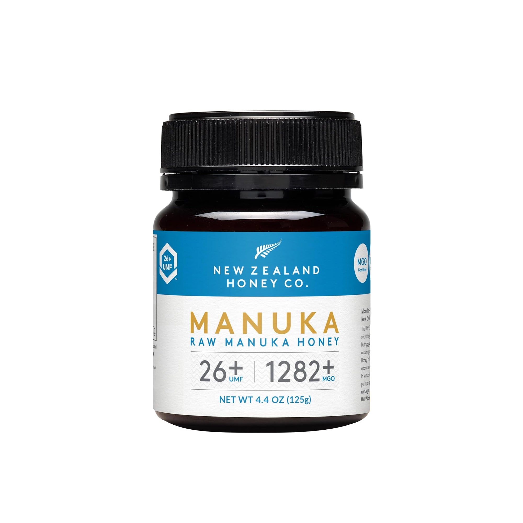New Zealand Honey Co. Manuka Honey UMF 26+ ƒ?? Raw MGO 1282+ Certified, 4.4 oz