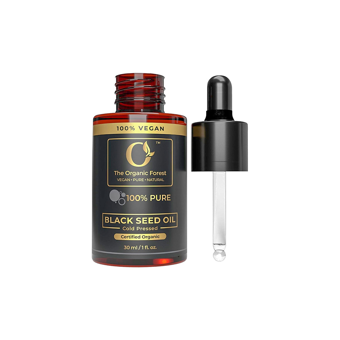 Plant-Based Black Seed Oil – 100% Pure Cold-Pressed Oil for Skin & Hair (30 ml / 1 fl oz)