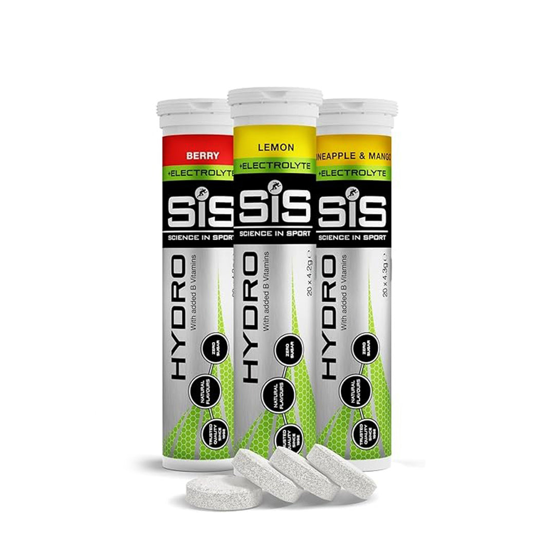 Science In Sport (SiS) Hydro Electrolyte Tablets – Sugar Free Hydration Tablets | Variety Pack | 60 Servings | 3 Pack