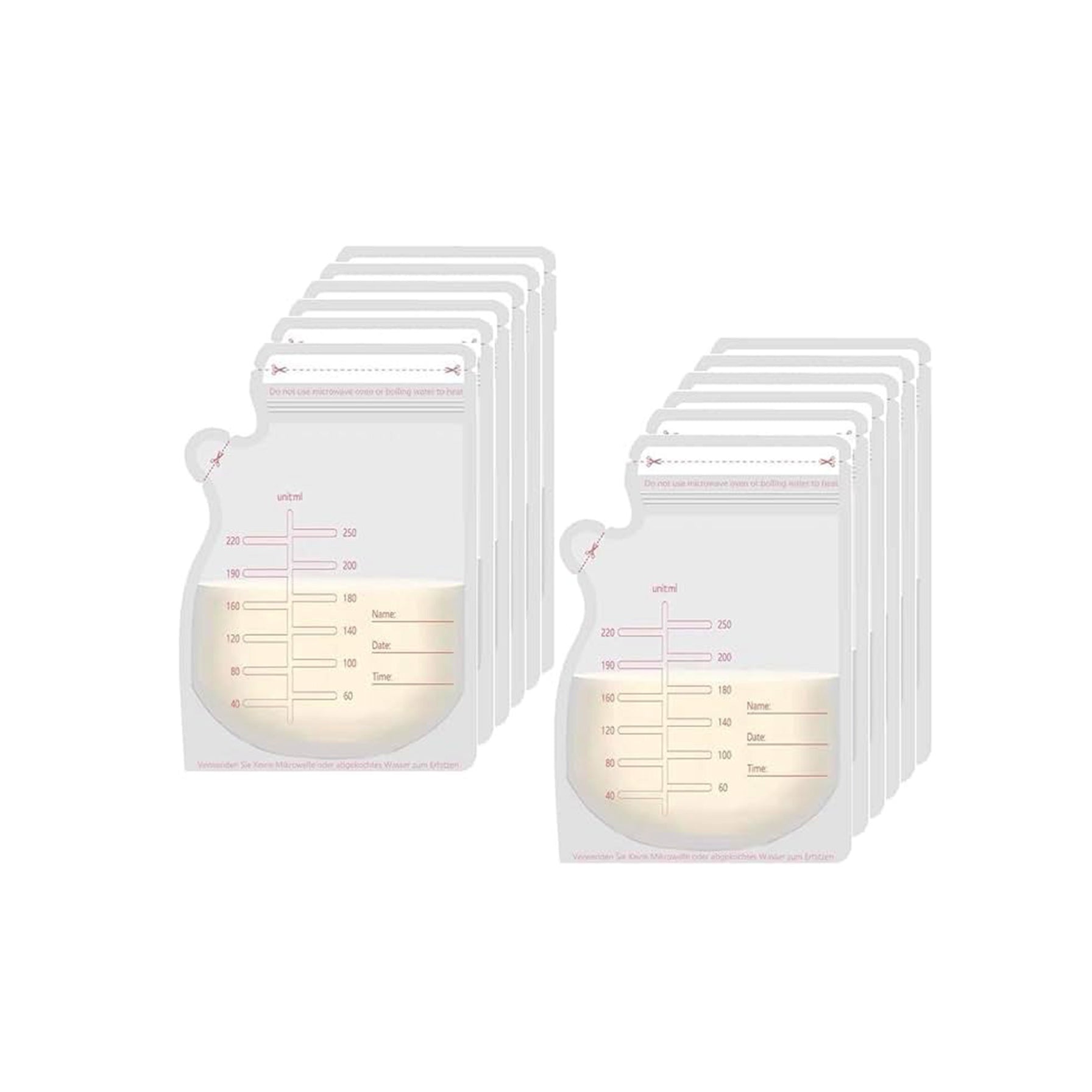UMIMKT Disposable Breastmilk Storage Bags – Freezer Safe Milk Storage Bags for Breastfeeding | 250 mL | 60 Pieces