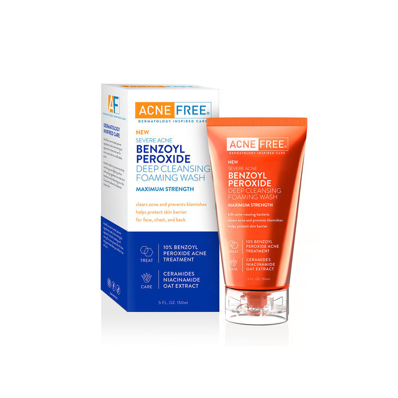 AcneFree Severe Acne 10% Benzoyl Peroxide Foaming Cleanser 5 oz