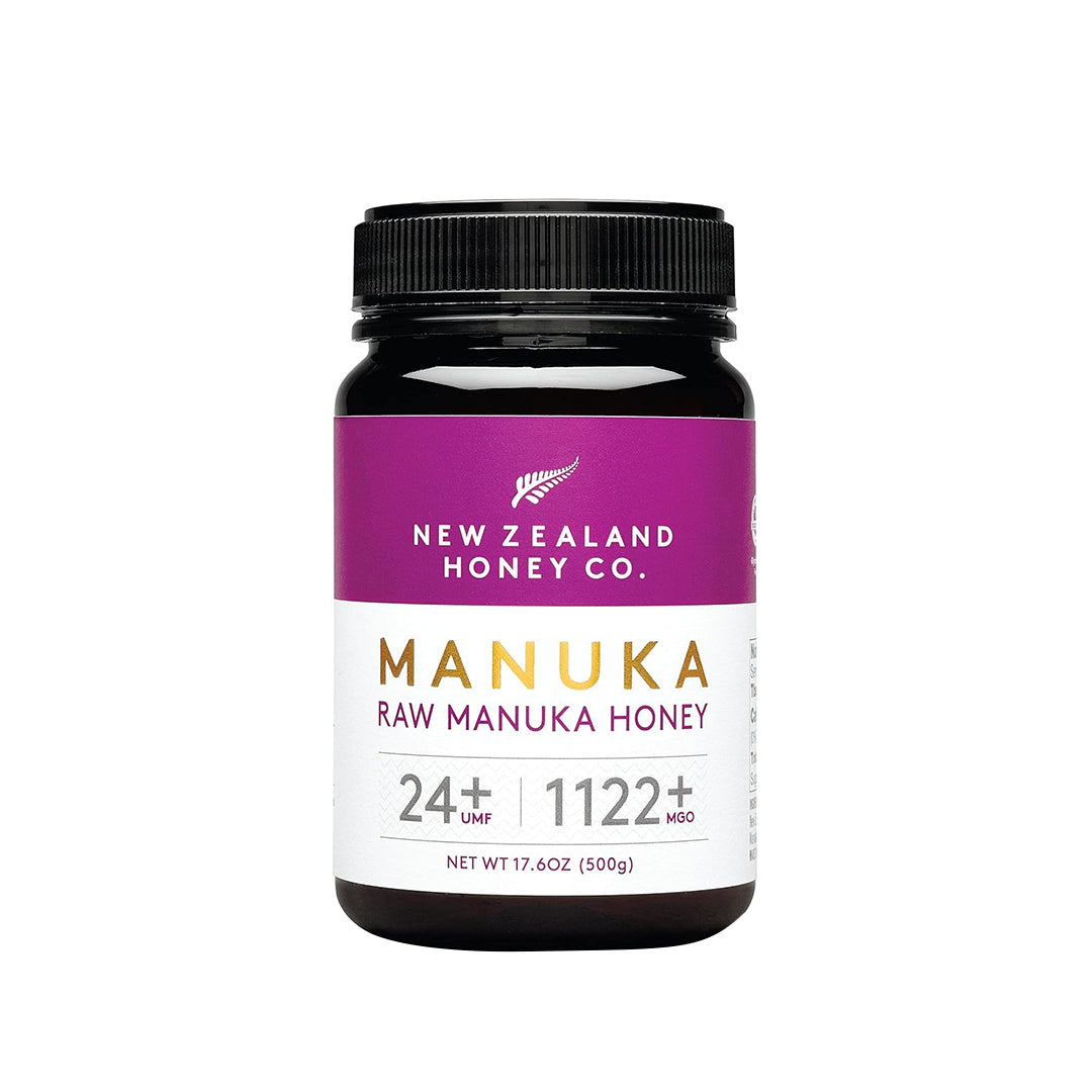 New Zealand Honey Co. Raw Manuka Honey UMF 24+ MGO 1122+ – UMF Certified, 17.6 oz