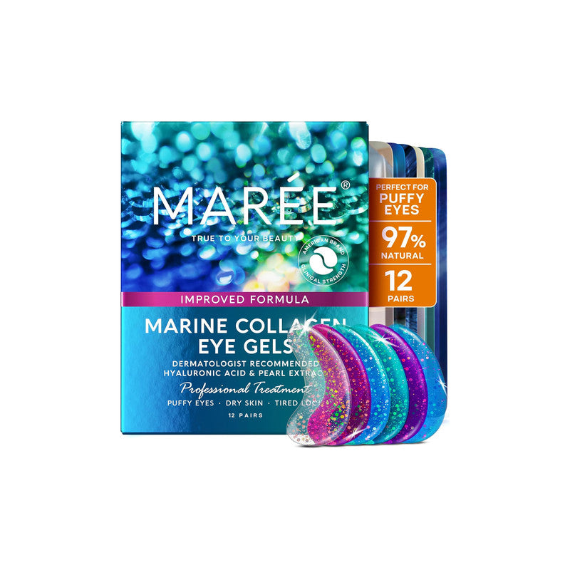 MAREE Cooling Under Eye Gel Patches with Collagen and Hyaluronic Acid