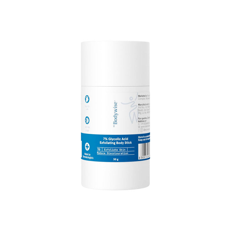 Be Bodywise 7% Glycolic Acid Body Stick – Exfoliates Bumps & Ingrown Hair 30g