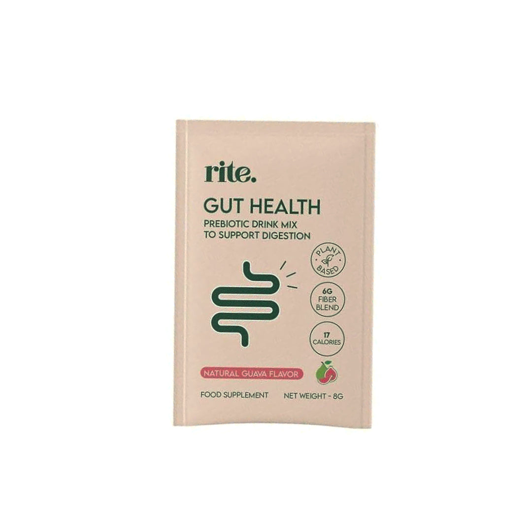 Gut Health Prebiotic Fibre Drink mix | Support Digestion, Gut Health, Weight Management | No added sugar | Vegan | 8g Powder sachets – Guava flavor (Pack of 15)