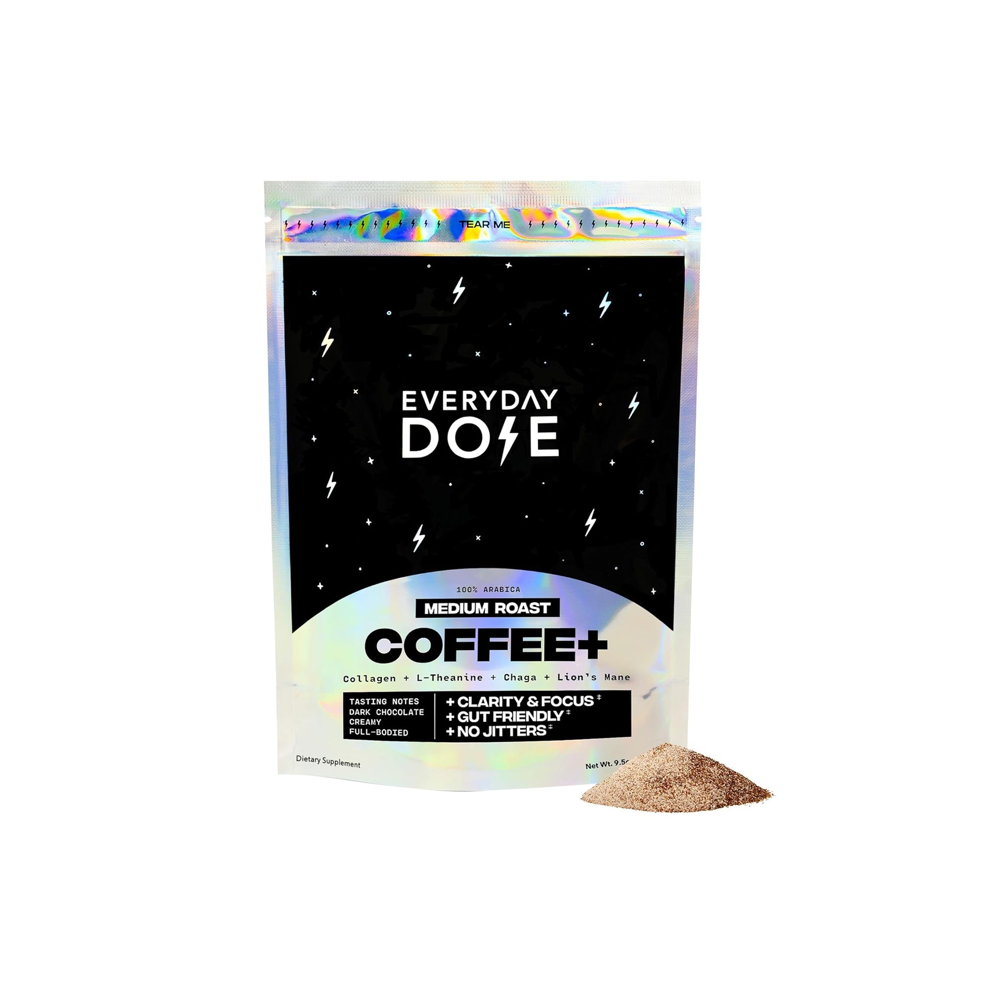 Everyday Dose Mushroom Coffee Medium Roast with Collagen, Lions Mane & L-Theanine