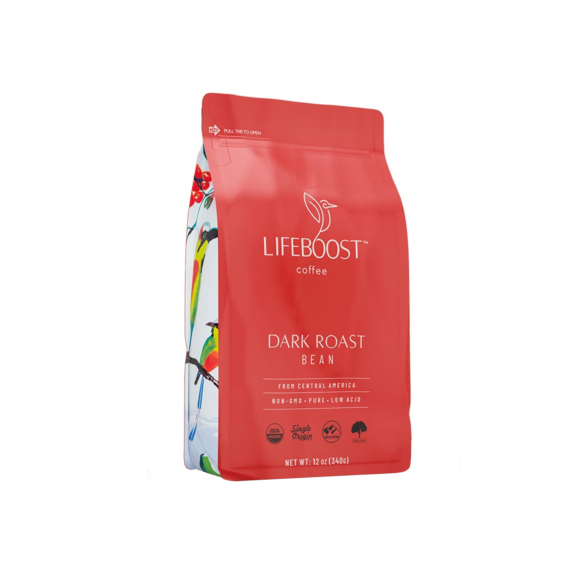 Lifeboost Organic Dark Roast Coffee Beans ƒ?? Low Acid Single Origin Whole Bean