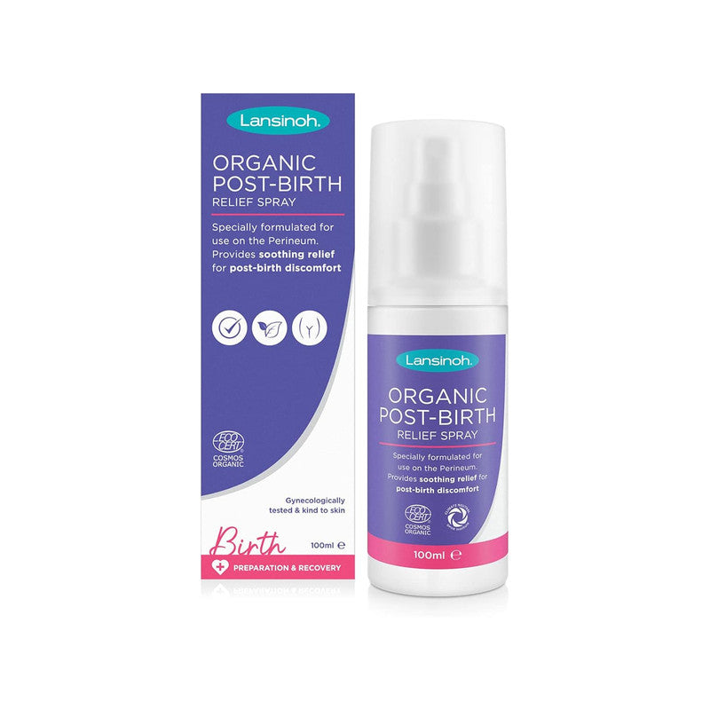 Lansinoh Organic Post-Birth Relief Spray ƒ?? 99% Natural Soothing Care 100ml