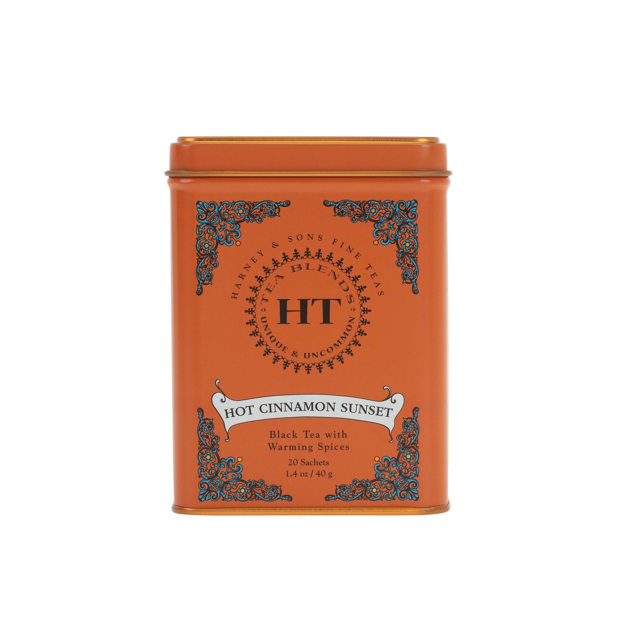 Harney & Sons Hot Cinnamon Sunset Tea ƒ?? Spiced Black Tea with Orange & Cloves, 20 Sachets