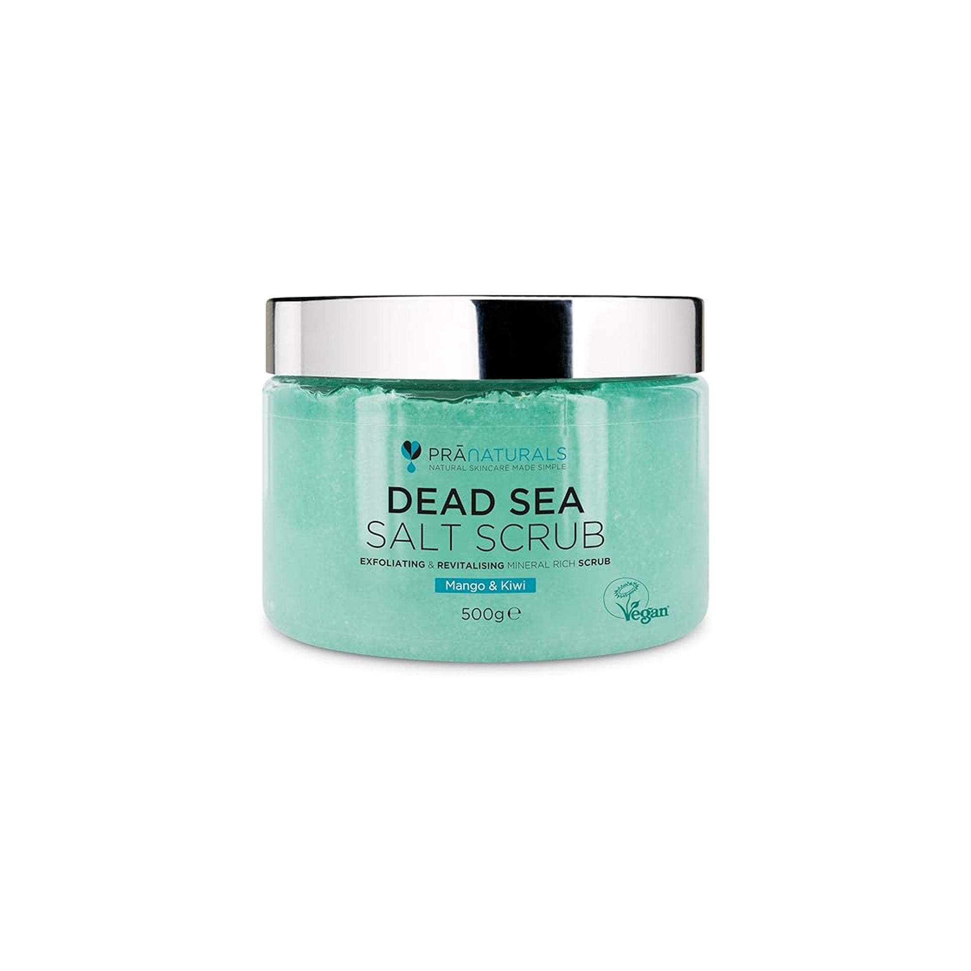 PraNaturals Dead Sea Body Scrub 100% Natural Mineral Salt Scrub, 500g