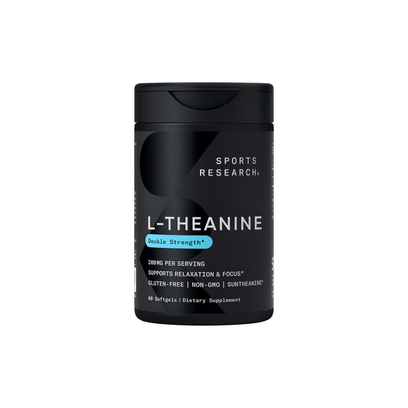 Sports Research L Theanine 200mg Softgels 60 Count