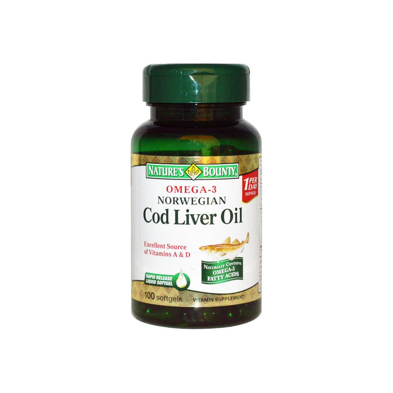 Natureƒ??s Bounty Omega-3 Cod Liver Oil ƒ?? Heart & Immune Support Supplement