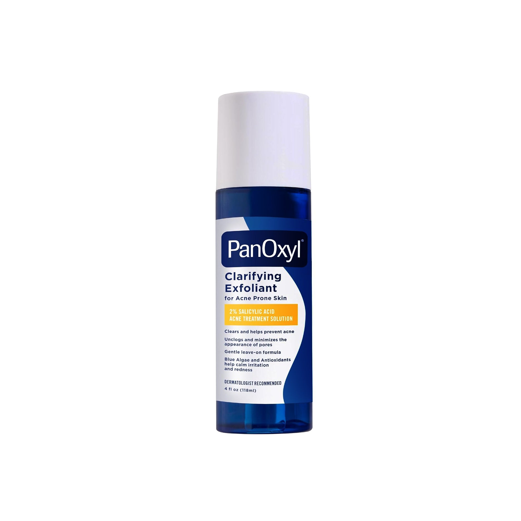 PanOxyl 2% Salicylic Acid Exfoliant BHA Liquid for Unclogging Pores & Acne Care