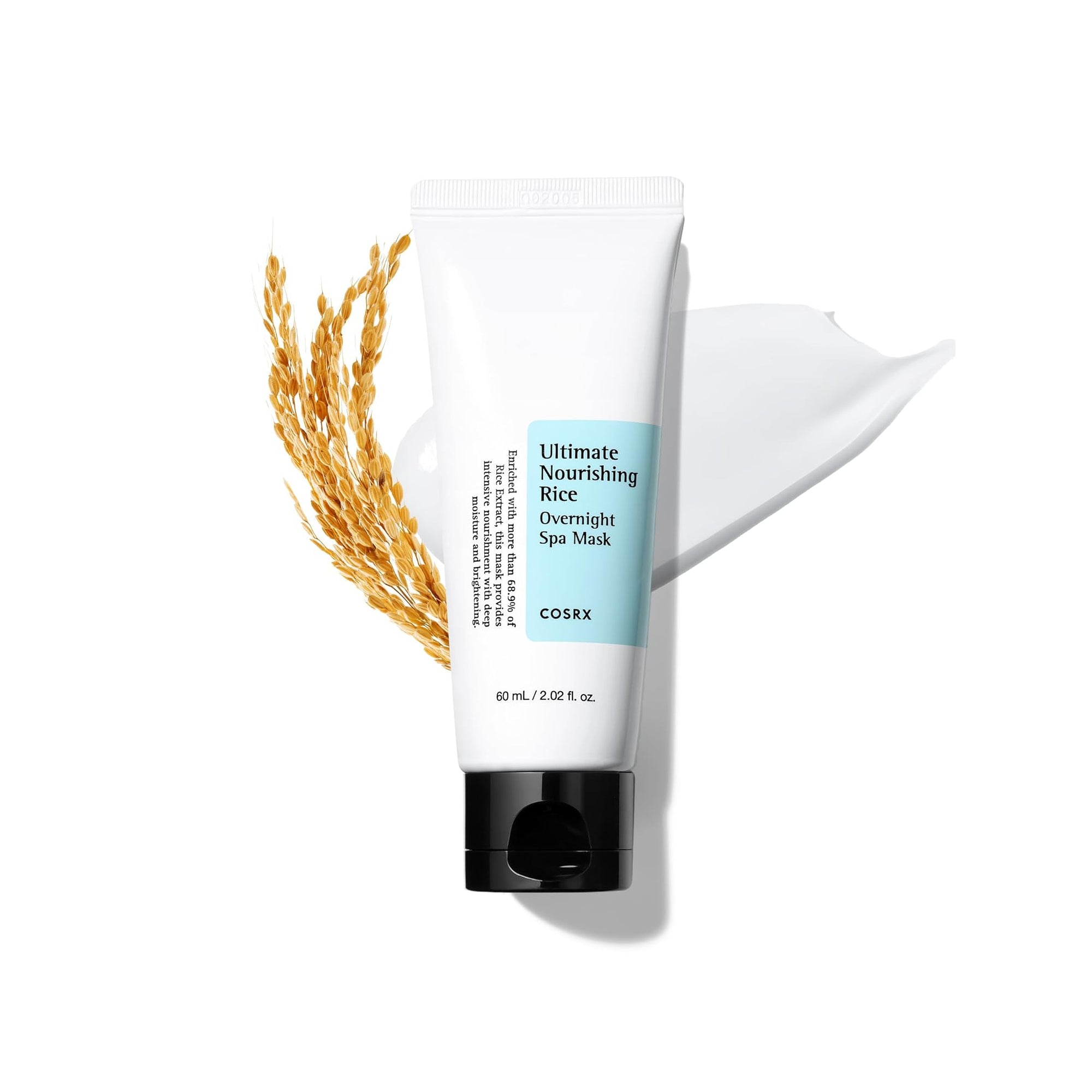 COSRX Rice Overnight Spa Mask Hydrating Niacinamide Sleeping Mask, 60ml