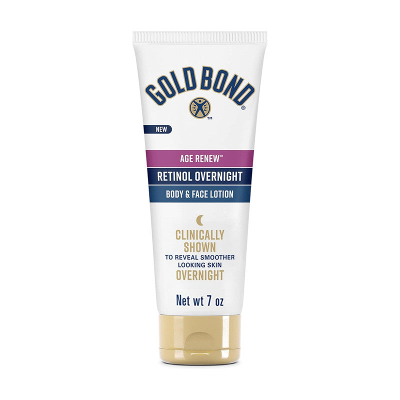 Gold Bond Age Renew Retinol Lotion Overnight Body & Face Anti-Aging Care 7oz