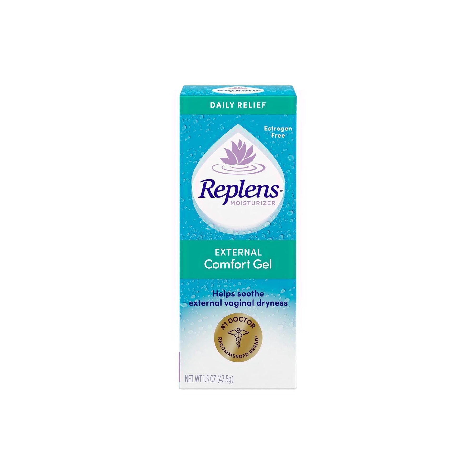 Replens External Comfort Gel Vaginal Dryness Moisturizer, 1.5 oz