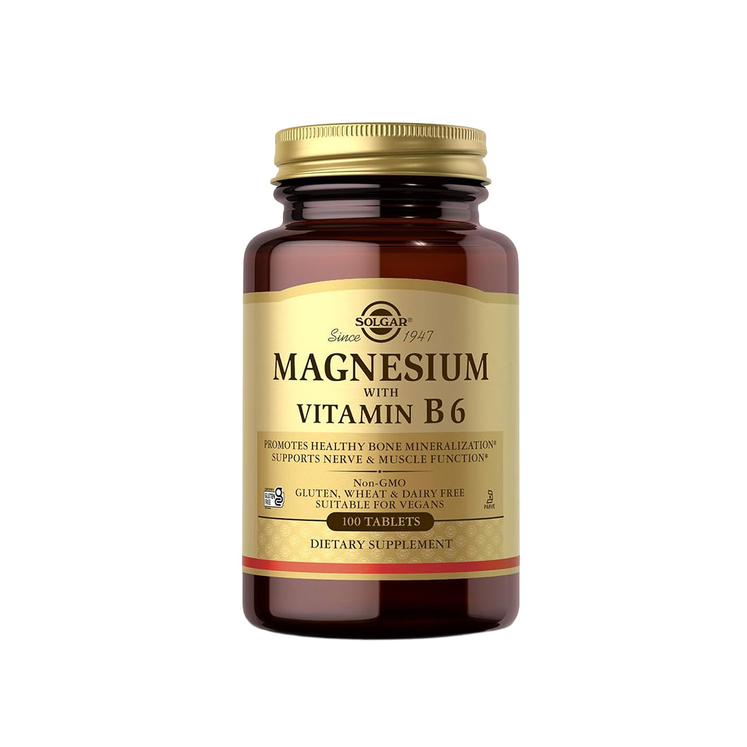 Solgar Magnesium With Vitamin B6 Tablets 100's